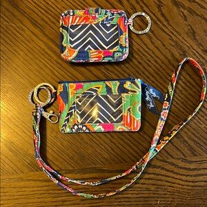 Vera Bradley Colorful Key & Card Holder Set